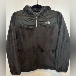 The North Face Fleece Jacket Dark Gray Girls Size L